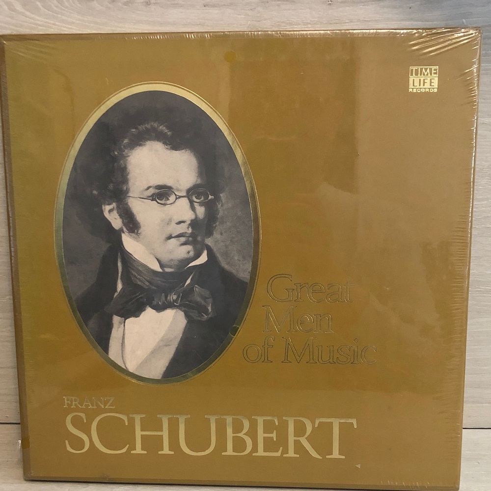 Franz Schubert 4 LP Records & Booklet Sealed Box Set Great Men of Music NEW NIB